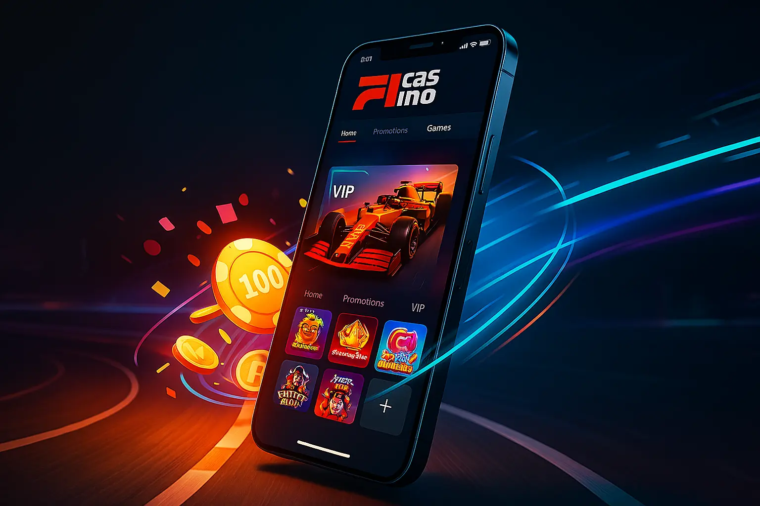 F1 casino na telefonie i tablecie